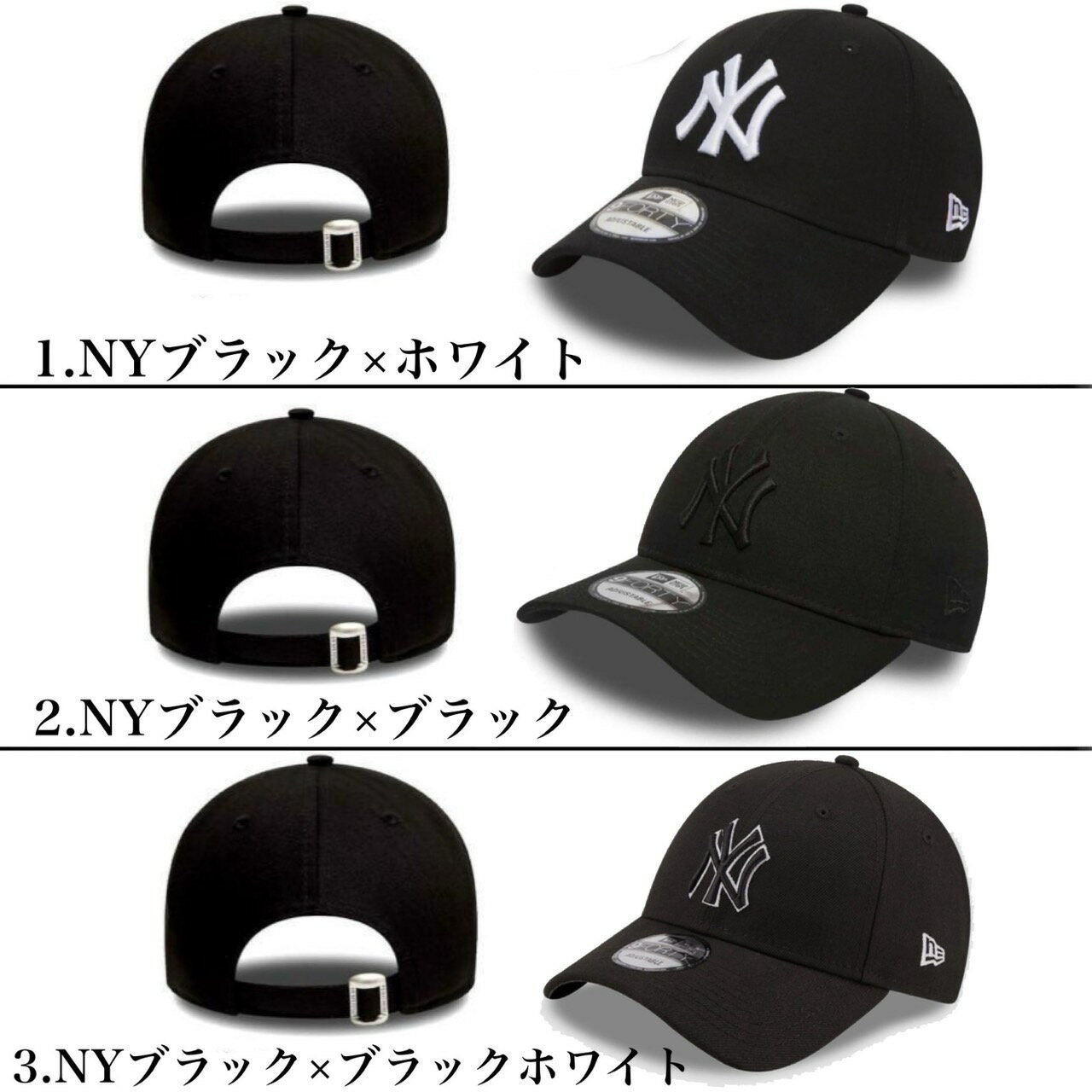 ニューエラ Newera キャップ 帽子 LA ドジャース ナインフォーティ ヤンキース NYY 野球チーム 940 ベースボールキャップ NEWERA 9FORTY LEAGUE BASIC CAP 3