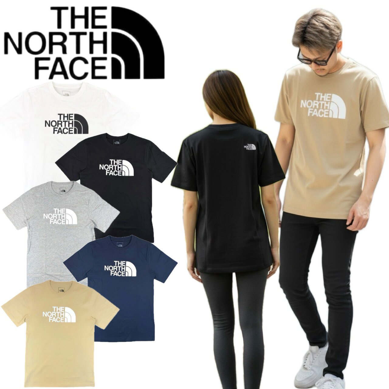 ザ ノースフェイス The North Face 半袖 Tシャツ NF0A8B6J ハーフドームロゴ プリント フロントロゴ メ..