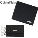 カルバンクライン キーケース（メンズ） カルバンクライン Calvin Klein 財布 キーケース セット メンズ ブラック レザー 31CK130007/31CK170001 小銭入れ 小物 キーリング 札入れ セット商品