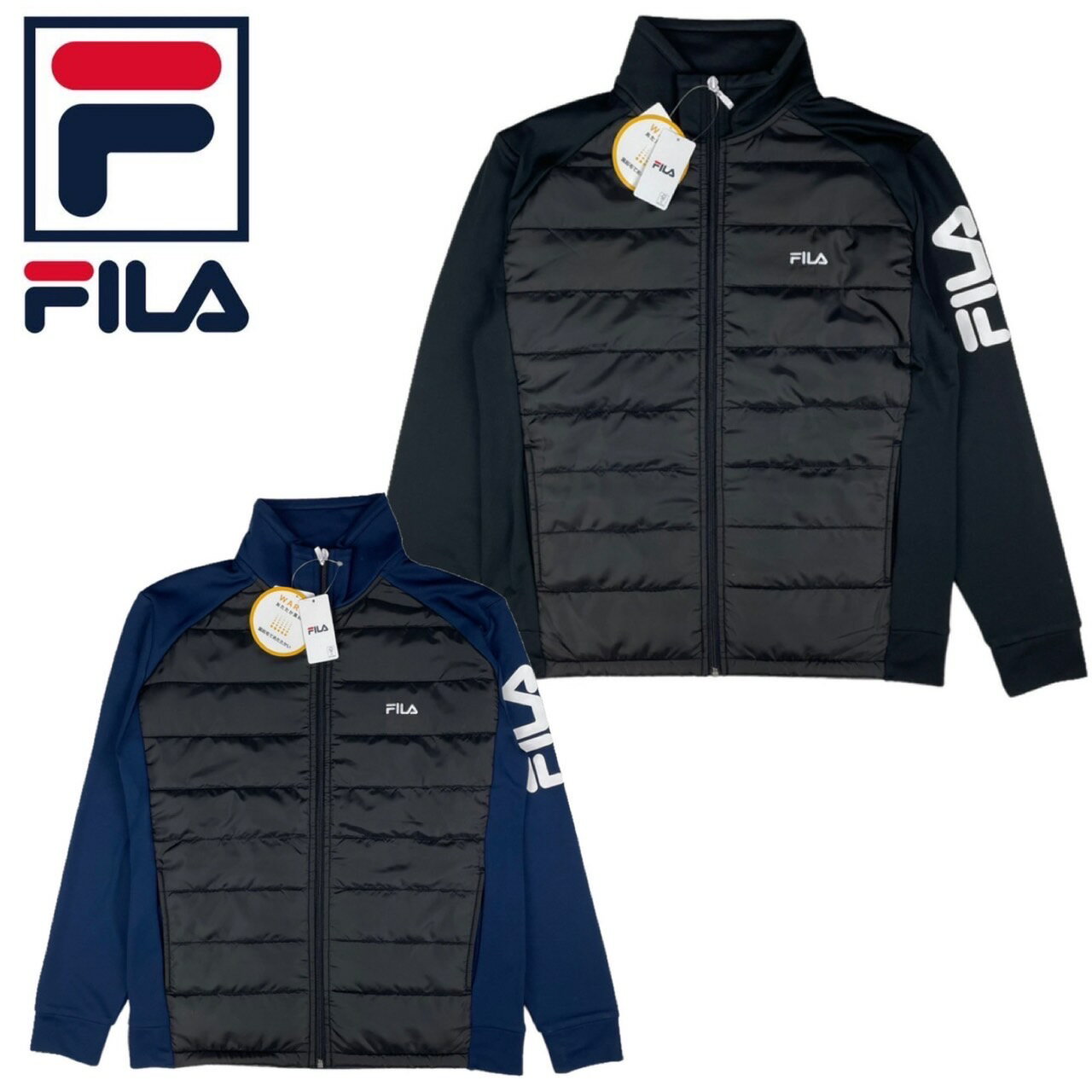 フィラ Fila ジャージ トップス ジップ パーカー メンズ 部屋着 FM6217 トップス ジャケット ロゴ スポーツ 暖か素材