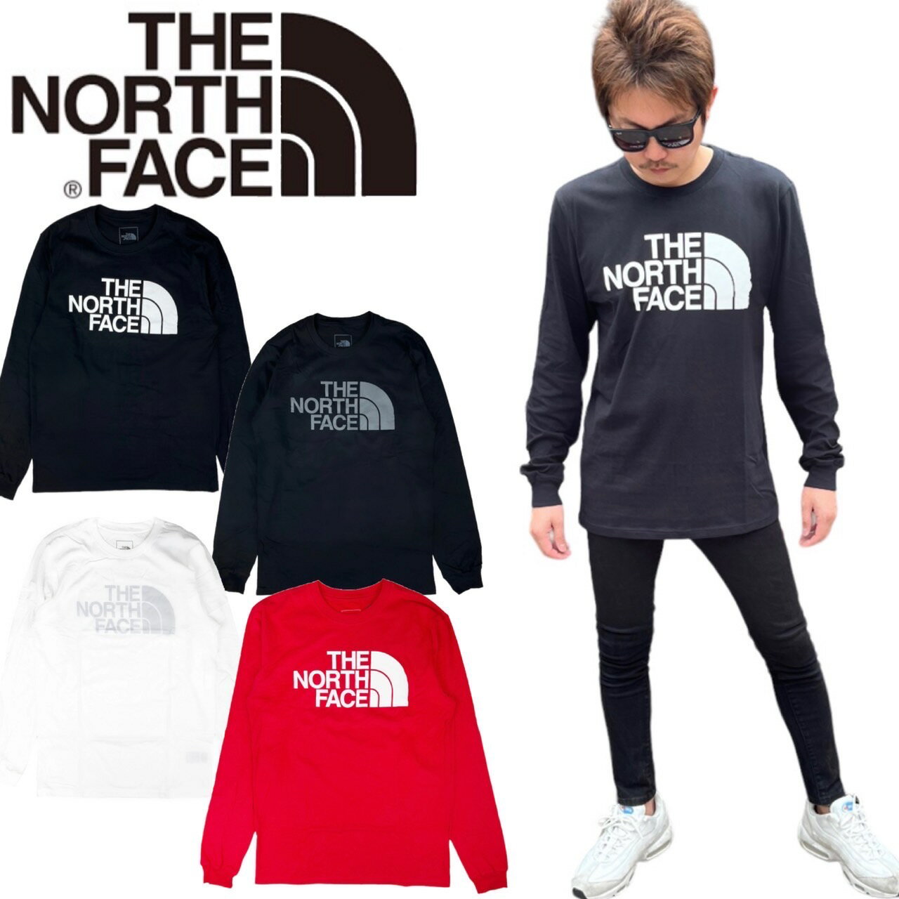 乐天商城 - ザ ノースフェイス The North Face 長袖Tシャツ NF0A811O ハーフドーム ロンT メンズ レディース トップス ロゴ THE NORTH FACE L/S HALF DOME TEE