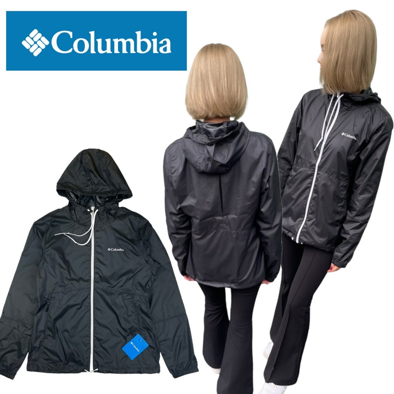 コロンビア Columbia ジャケット ウインドブレーカー レディース 黒 1585911010 マウンテンパーカー COLUMBIA FLASH FORWARD WINDBREAKER