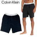 カルバンクライン CALVIN KLEIN ショートパンツ ボトムス インナーウェア ハーフパンツ NM2303 メンズ ルームウェア 部屋着 ウエストロゴ CALVIN KLEIN 2