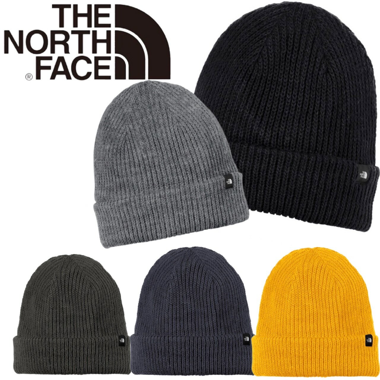 ザ・ノース・フェイス ニット帽 レディース ザ ノースフェイス The North Face ビーニー ニット帽 帽子 NF0A7RGH メンズ レディース ボックスロゴ フリース THE NORTH FACE RIB BEANIE