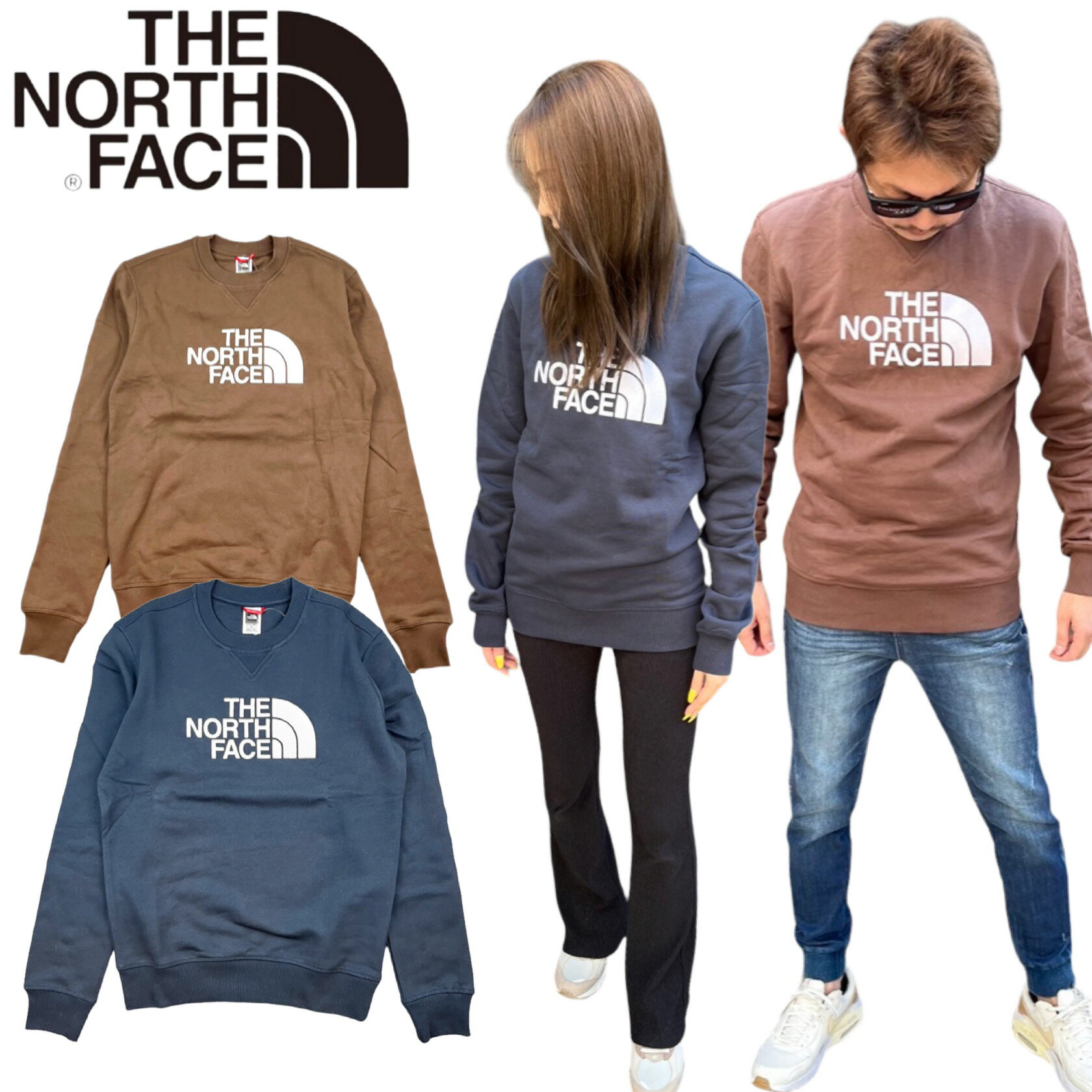 ザ・ノース・フェイス トレーナー メンズ ザ ノースフェイス The North Face トレーナー NF0A4SVR メンズ 裏起毛 クルーネック ハーフドーム 刺繍ロゴ プルオーバー スウェット THE NORTH FACE DREW PEAK