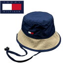 トミーヒルフィガー Tommy Hilfiger バケットハット 69J7351 帽子 紐付き メンズ レディース ハット 刺繍ロゴ トミーロゴ TOMMY HILFIGER LARRY DRAWSTRING