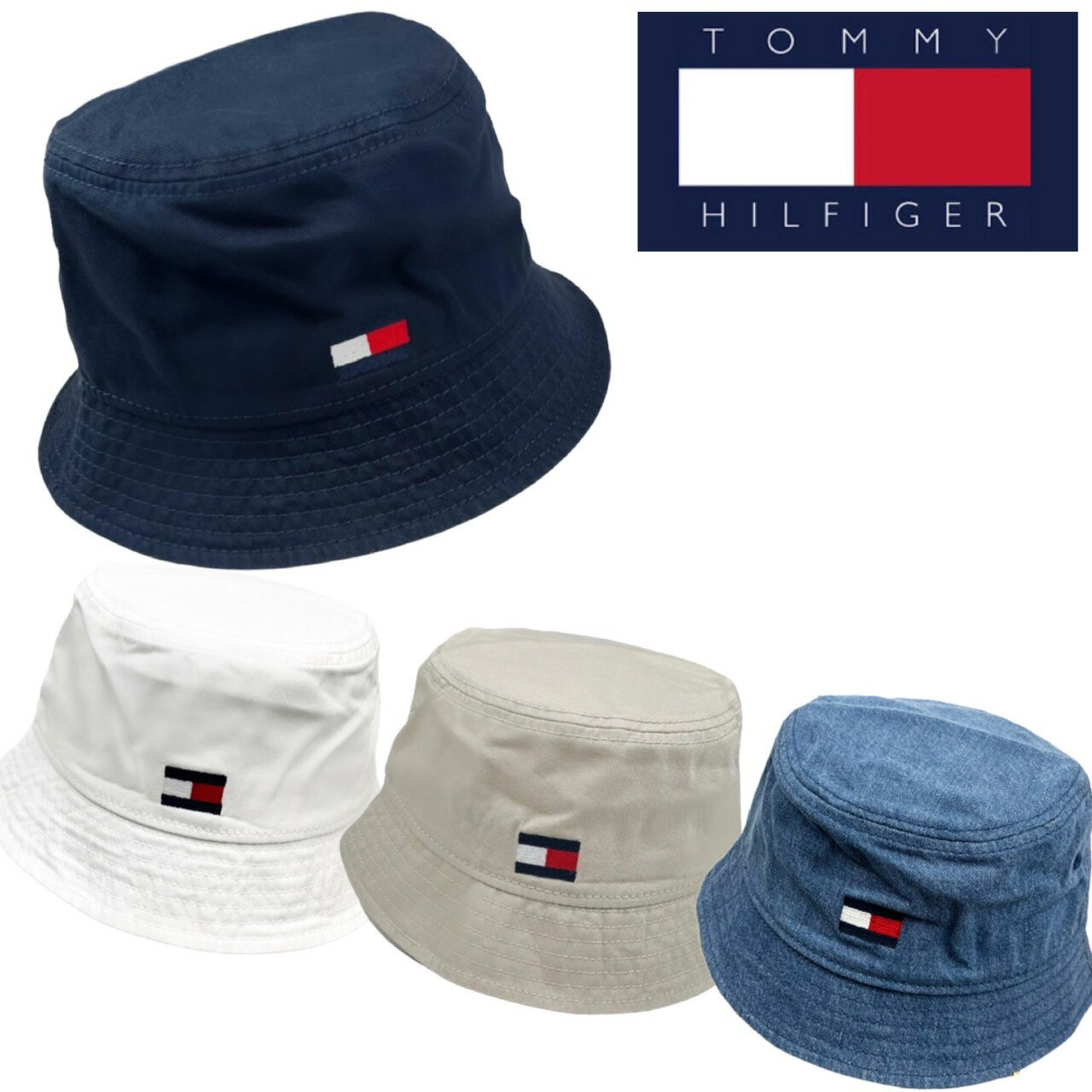 楽天STY1 楽天市場店トミーヒルフィガー Tommy Hilfiger バケットハット 帽子 69J8367 メンズ レディース ハット 刺繍ロゴ トミーロゴ TOMMY HILFIGER AM FRSH ARDN BCKT HT