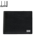 ダンヒル 二つ折り財布（男性向け） ダンヒル Dunhill 財布 二つ折り財布 メンズ レディース レザー DU19F2932AV 001 ミニ財布 メタルプレート 小物 ギフト プレゼント ロゴ