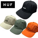 ハフ  帽子 メンズ ハフ HUF キャップ 帽子 HT00716 メンズ レディース ワンサイズ ハット 調節可能 6パネル フリーサイズ HUF SET OG CV 6 PANEL HAT