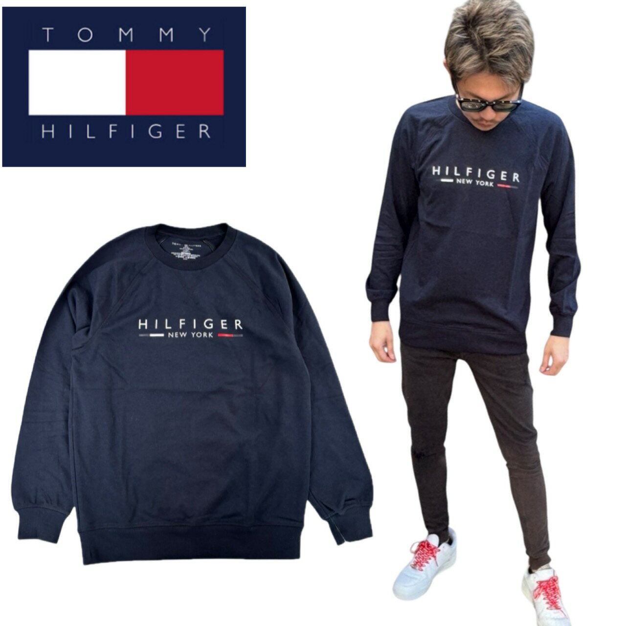 日本未入荷★トミーヒルフィガー スウェット ロゴ トレーナー TOMMY HILFIGER（トミー・ヒルフィガー） トレーナー スウェット