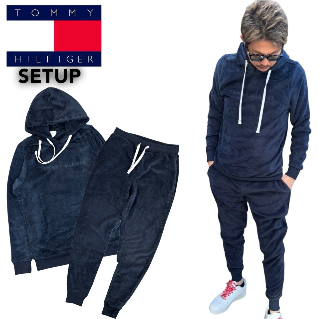 楽天市場】トミーヒルフィガー 上下セットの通販