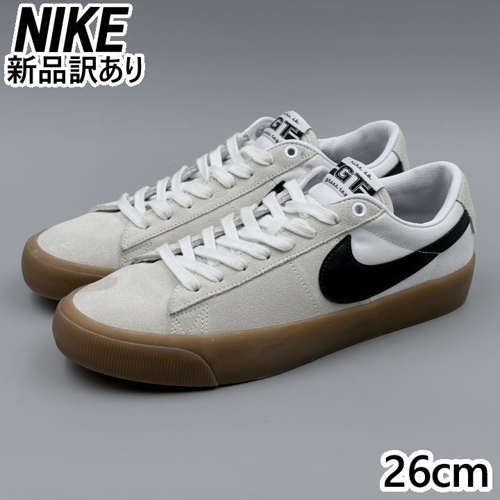 NIKE SB ズーム ブレーザー LOW プロ GT ホワイト/ブラック JP26.0cm スニーカー DC7695-100 ナイキ (ni207)