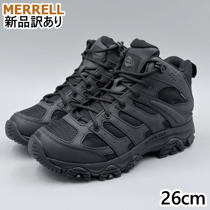 Rakuten - MERRELL モアブ 3 タクティカル ミッド ウォータープルーフ ブラック JP26.0cm スリッポンスニーカー J003911 メレル (mr059)