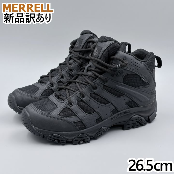 Rakuten - MERRELL モアブ 3 タクティカル ミッド ウォータープルーフ ブラック JP26.5cm スリッポンスニーカー J003911 メレル (mr063)
