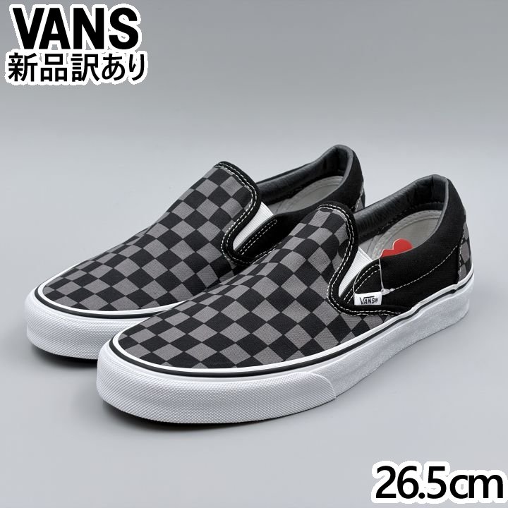 Rakuten - VANS スリッポン ブラック/ピューター USA8.5/26.5cm スニーカー VN000EYEBPJ ヴァンズ USA企画 (vn147)