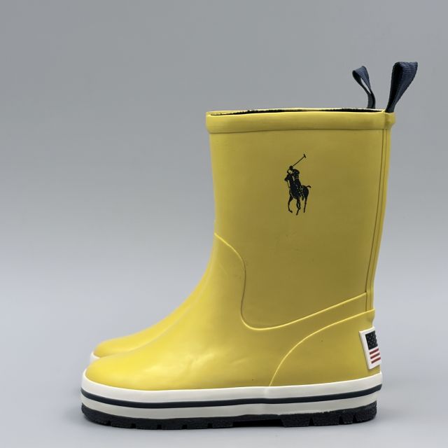 POLO RALPH LAUREN KELSO RAIN BOOT イエロー JP17.1cm レインシューズ RF102034T ...