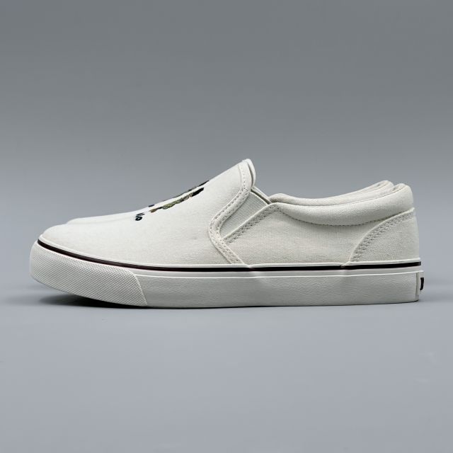 POLO RALPH LAUREN KEATON SLIPON BEAR ホワイト JP23.0cm スニーカー RF104246 ポ...