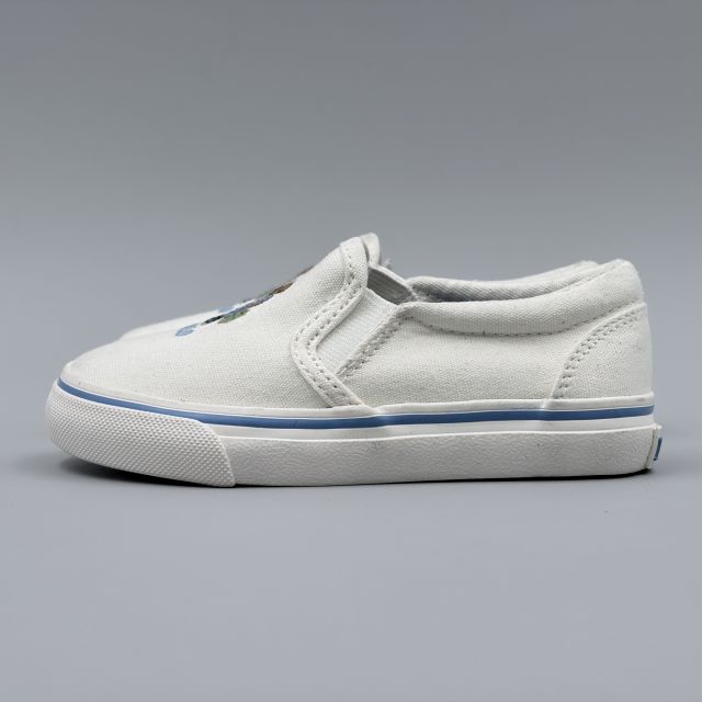 POLO RALPH LAUREN KEATON SLIPON BEAR ホワイト JP16.5cm スニーカー RF104013 ポ...