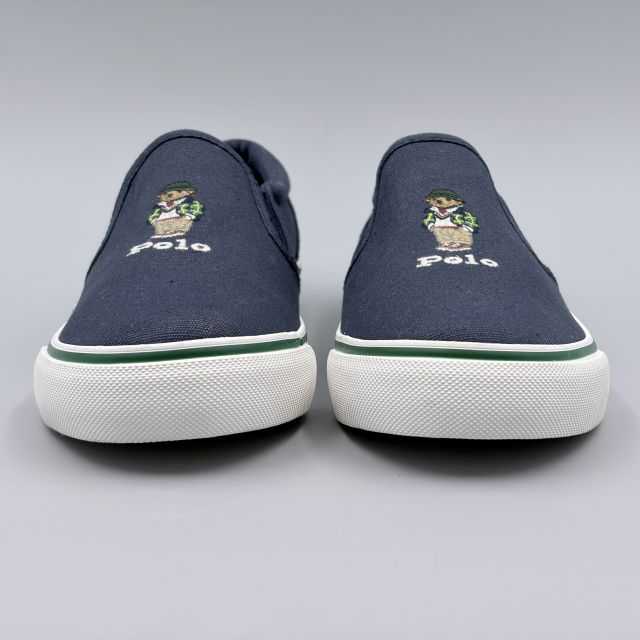 POLO RALPH LAUREN KEATON SLIPON BEAR ネイビー JP23.5cm スニーカー RF104260 ポ...