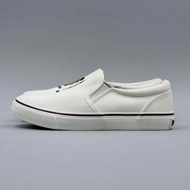POLO RALPH LAUREN KEATON SLIPON BEAR ホワイト JP23.0cm スニーカー RF104246 ポ...