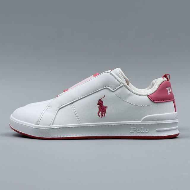 POLO RALPH LAUREN HERITAGE COURT2 SLIPON ホワイト JP20.3cm スニーカー RF10411...