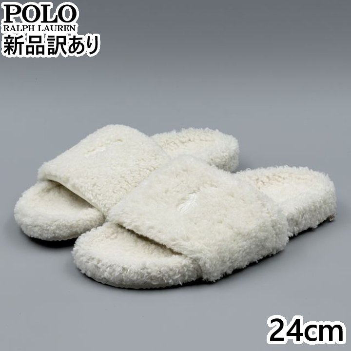 Rakuten - POLO RALPH LAUREN ELENORE SLIDE クリーム JP24.0cm サンダル FLF5313ARL-CRM ポロ ラルフローレン (rl061)