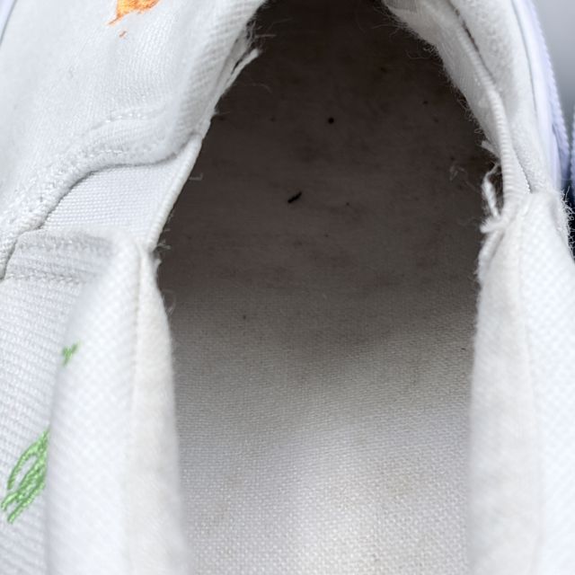POLO RALPH LAUREN KEATON SLIPON ホワイト×パステルマルチ JP22.0cm スニーカー R...