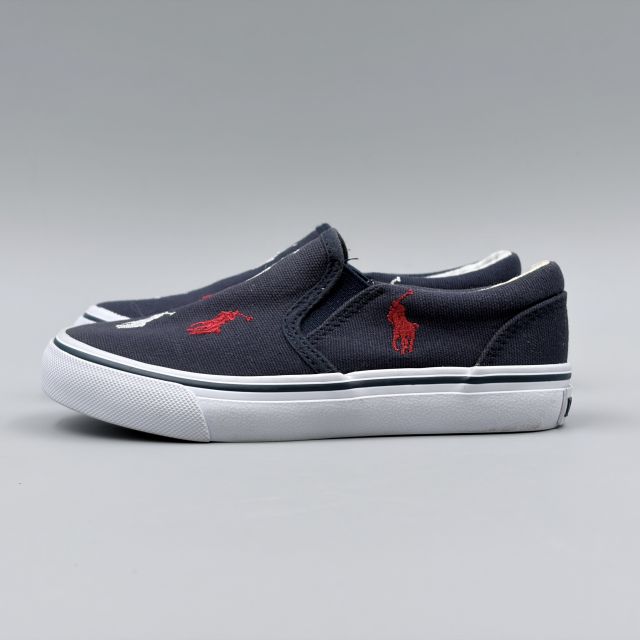 POLO RALPH LAUREN KEATON SLIPON ネイビー JP18.5cm スニーカー RF103402 ポロ ラ...