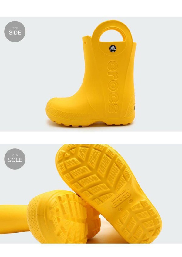 クロックス キッズ＆ジュニア ハンドル イット レインブーツ CROCS HANDLE IT RAIN BOOT 12803 子供用 レインシューズ (1239-0151)