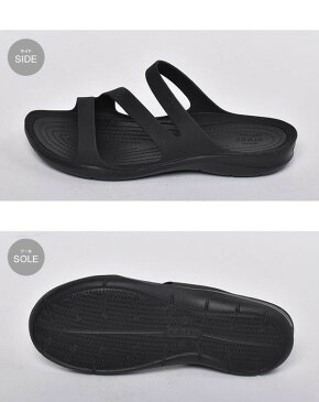 クロックス スウィフトウォーター サンダル 女性用 CROCS SWIFTWATER SANDAL 203998 レディース サンダル ブラック (01-12395510)