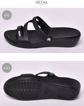 クロックス パトリシア 女性用 CROCS PATRICIA 10386 レディース サンダル ブラックxブラック (01-12395090)