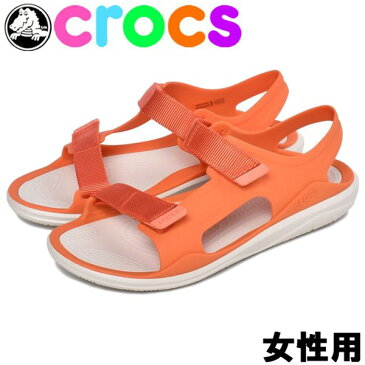 クロックス スイフトウォーター 女性用 CROCS SWIFTWATER EXPEDITION 206527 レディース サンダル タンジェリンxスタッコ (01-12395172)