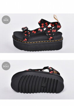 ドクターマーチン ヴィーガンサンダル ハローキティ 女性用 DR．MARTENS VEGAN SANDAL HELLO KITTY 25914002 レディース サンダル (10335257)