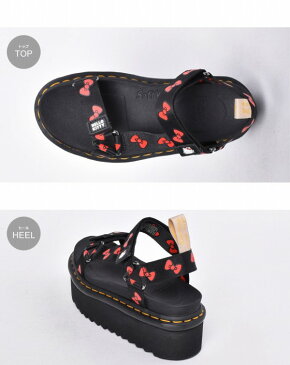 ドクターマーチン ヴィーガンサンダル ハローキティ 女性用 DR．MARTENS VEGAN SANDAL HELLO KITTY 25914002 レディース サンダル (10335257)