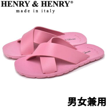 ヘンリーヘンリー サンダル クロス メンズ レディース HENRY＆HENRY CROSS 男性用兼女性用 ビーチサンダル ピンク (01-11753104)