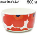 マリメッコ ウニッコ ボウル 500ml 男性用兼女性用 MARIMEKKO UNIKKO BOWL 63433 68378 メンズ レディース 食器 ウニッコレッド (01-74030365)