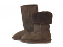訳あり品 エミュー スティンガー ハイ W10001 女性用 茶チョコレート 22.0cm US5.0 EMU AUSTRALIA STINGER HI CHOCOLATE レディース シープスキン ムートン ブーツ レザー 本革 天然皮革 ぺたんこ (em472)