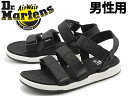 訳あり品 ドクターマーチン マルドン ストラップ サンダル 28.0cm UK9.0 ブラック 22278001 男性用 Dr.Martens MALDON STRAP SANDAL (dm150)