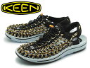 訳あり品 キーン ユニーク スポーツサンダル 1013884 女性用 ブラック×バラードブルー 23.5cm US6.5 KEEN UNEEK (ke059)