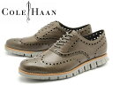 訳あり品 コールハーン ゼログランド ウイング オックス レザー C14025 男性用 ピューター 26.5cm US8.5 COLE HAAN ZEROGRAND WING OX (ch038)