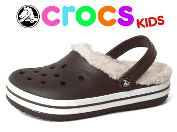 訳あり品 クロックス クロックバンドマンモスキッズ 子供用 濃茶エスプレッソ/オートミール 15.5cm8-9 CROCS CROCBAND MAMMOTH KIDS ESPRESSO/OATMEAL (cr2438)