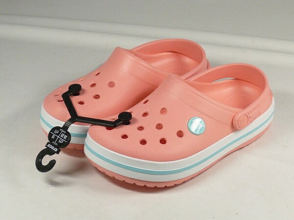 訳あり品 クロックス クロックバンド キッズ 18.0cm11 メロンxアイスブルー 子供用 CROCS CROCBAND KIDS (cr2680)