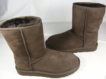 訳あり品 アグ オーストラリア クラシック ショート 22.0cm US5.0 チョコレート 1016223 女性用 UGG CLASSIC SHORT II (ug849)