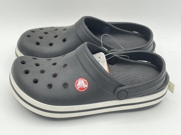 訳あり品 クロックス クロックバンドキッズ 18.5cm12-13 ブラック 子供用 CROCS CROCBAND KIDS 並行輸入品 (cr2855)