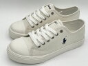 訳あり品 POLO RALPH LAUREN ポロ ラルフローレン JR FORRESTER LOW 24.0cm US4.5 クリーム×ネイビー RF104010 女性用兼子供用 (rl840)