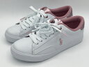 訳あり品 ポロ ラルフローレン JR THERON V 24.5cm US5.0 ホワイト×ライトピンク RF104103 女性用兼子供用 POLO RALPH...