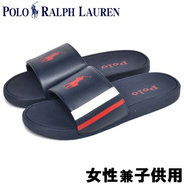 ポロ ラルフローレン ベンズリー 海外BOYSモデル 女性用兼子供用 POLO RALPH LAUREN BENSLEY II レディース キッズ＆ジュニア サンダル ネイビーxホワイトxレッド (01-10718629)