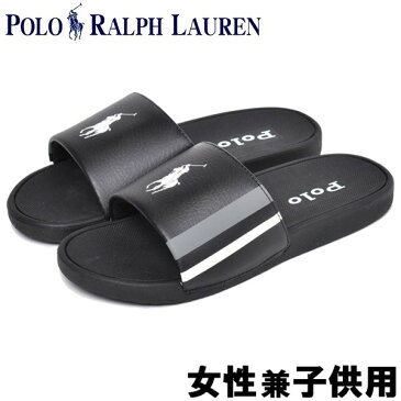 ポロ ラルフローレン ベンズリー 海外BOYSモデル 女性用兼子供用 POLO RALPH LAUREN BENSLEY II レディース キッズ＆ジュニア サンダル ブラックxグレーxホワイト (01-10718631)