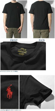 ポロ ラルフローレン ワンポイント クルーネック 男性用兼女性用 POLO RALPH LAUREN OP CREW NECK TEE 323-674984 323-703638 メンズ レディース 半袖 Tシャツ ポロブラック (01-21231327)