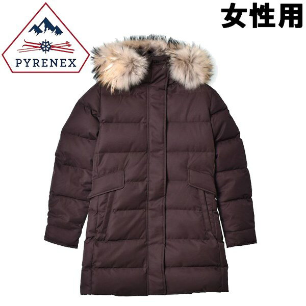 ピレネックス グルノーブル ファー INT’L 女性用 PYRENEX GRENOBLE FUR INT’L HWQ026 GRENOBLE FUR INT’L ダウンジャケット シールブラウン (01-26250473)